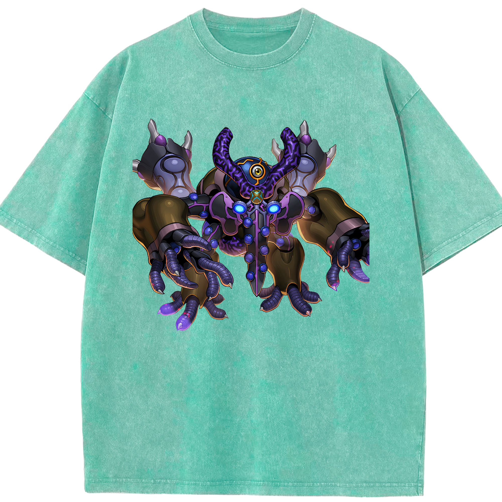 （画像用） 遊☆戯☆王 Yu-Gi-Oh! 綿100% ヴィンテージ風 半袖Tシャツ（フロントプリント）
